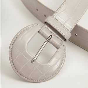 Mango Croc Effect Belt